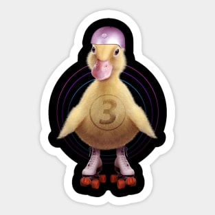 DUCK SKATING Sticker